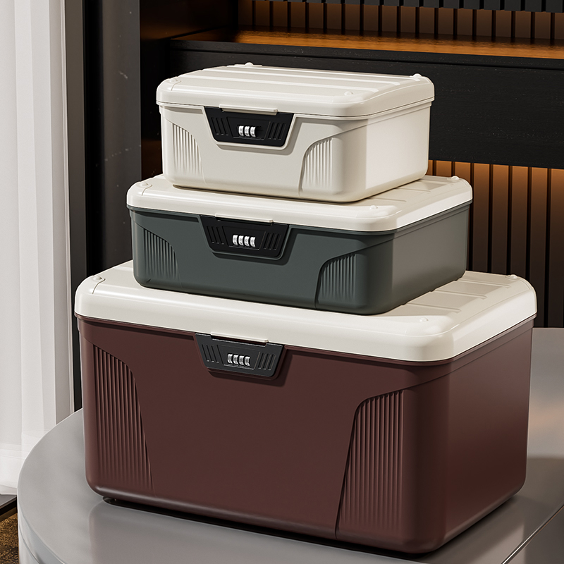 Home Security Safe - Mehrschichtige Safe-Box mit digitalem Passwortschloss, tragbarer