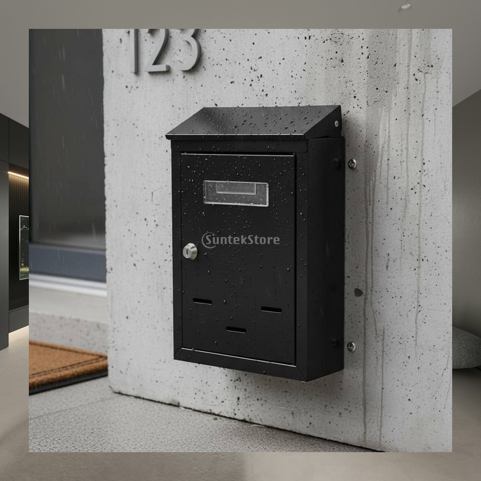 Home Security Letters - Wandmontierter Briefkasten für den Außenbereich mit
