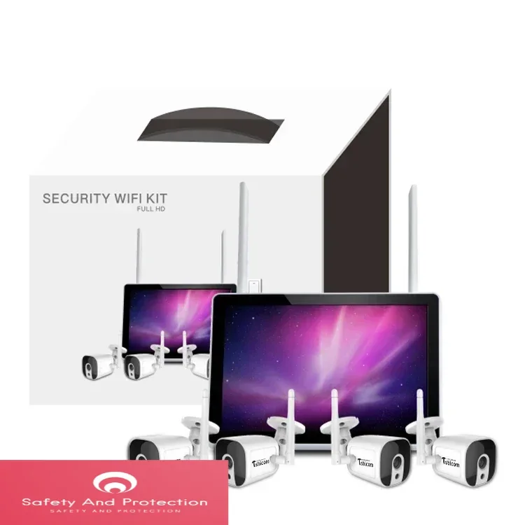 Home Security Wireless Cameras - TUYA Smart Wi-Fi 4CH NVR Kit