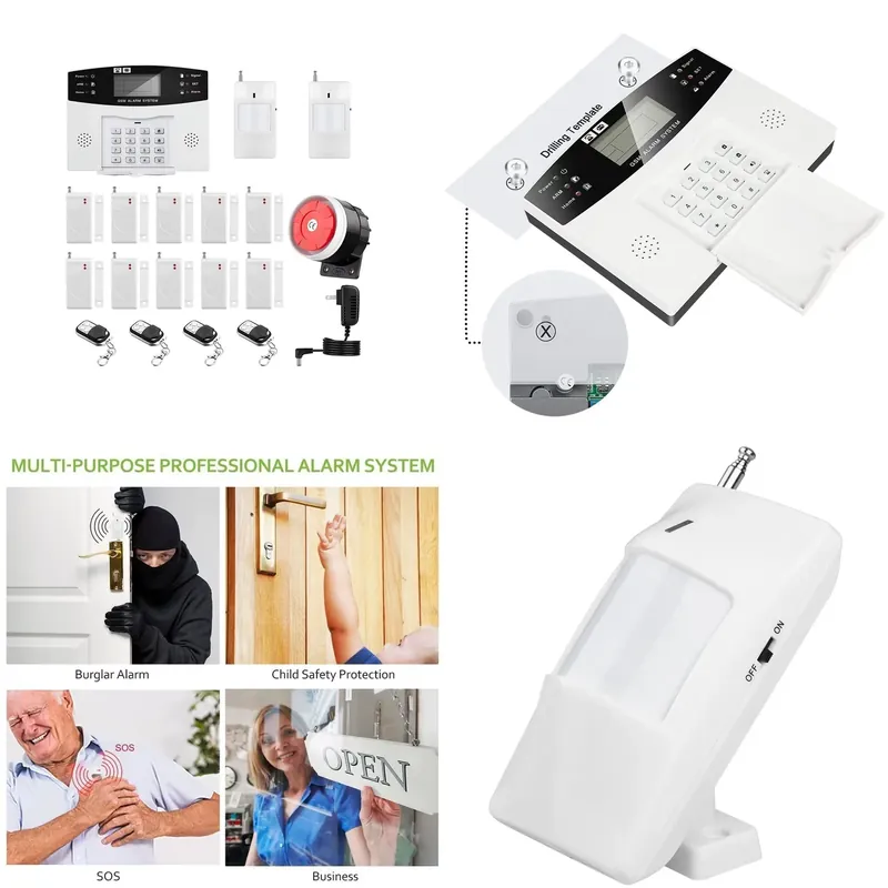 Home Security Alarm System - Haus-Einbruchmeldeanlage mit Automatischer Anruffunktion, 120dB Sirene,