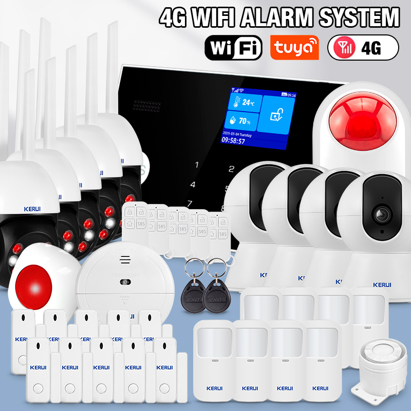 Home Zone Security App - KERUI 433 MHz 4G/WIFI Home Alarm