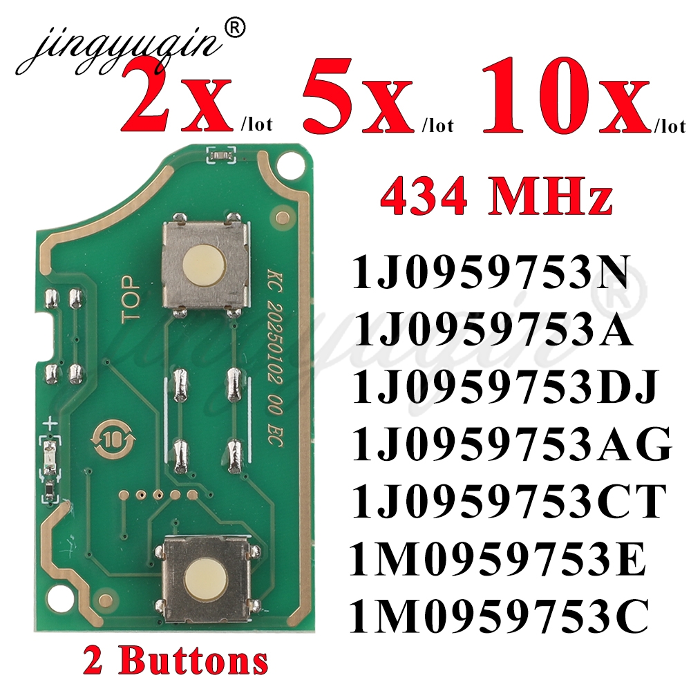 Keypad Alarm Panel - 2/5/10 Stück 1J0959753A/N/DJ/AG/CT 1M0959753E/C 434MHz Für