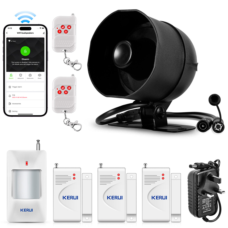 Home Zone Security App - KERUI WIFI Alarm System Sirene Tuya