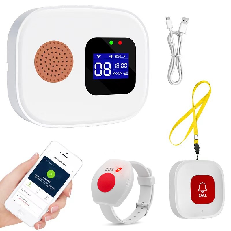 Home Security Upgrades - Notrufknopf für Senioren, Tuya WiFi-Alarmsystem für