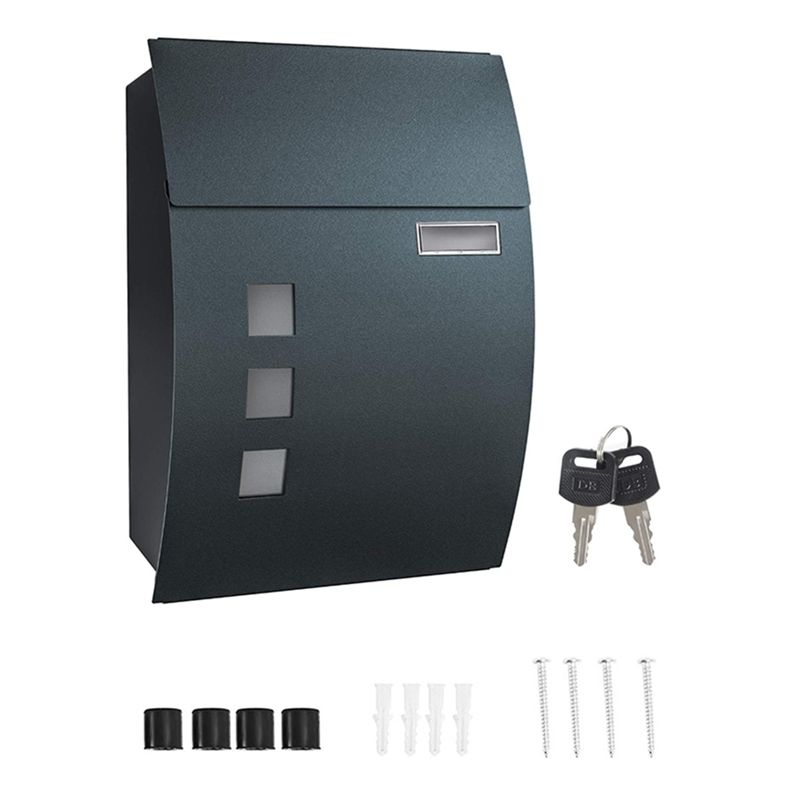 Home Security Letters - AEE4-Wandmontierter Briefkasten – wasserdichter Briefkasten für