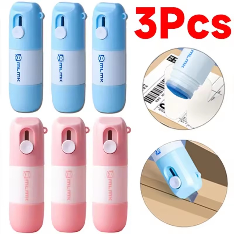 Home Security Features - 2-in-1 Express-Werkzeug: Thermopapier-Korrekturflüssigkeit und Auspackmesser für