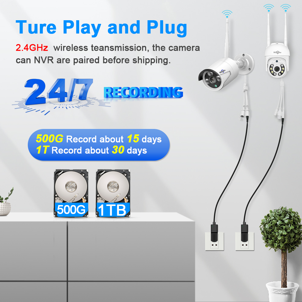 Hiseeu 10CH NVR 3/5/8MP WLAN I – Home Security Wireless Cameras Bewertung und Preis