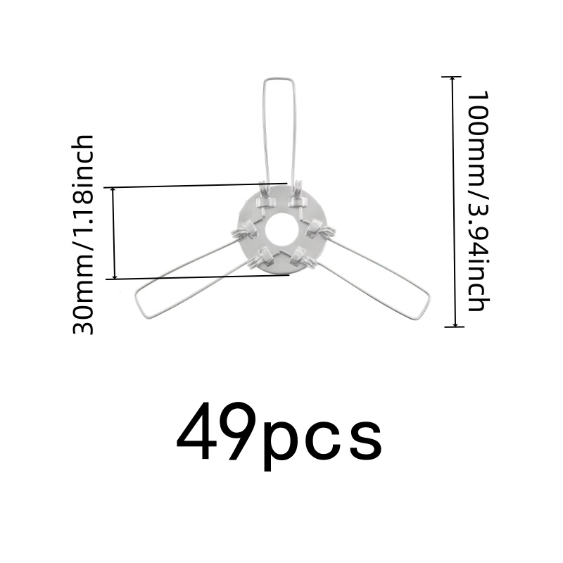 49 Stück 100mm Metall-Lampenbe – Home Security Firms Bewertung und Preis
