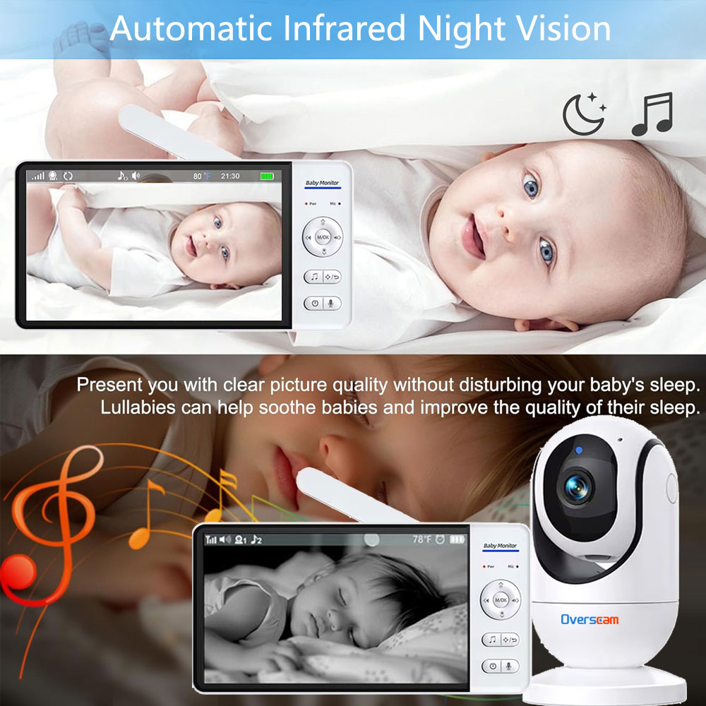 7,0-Zoll-Bildschirm Babyphone  – Home Security Cameras Uk Bewertung und Preis