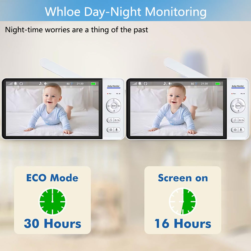 7,0-Zoll-Bildschirm Babyphone  – Home Security Cameras Uk Bewertung und Preis