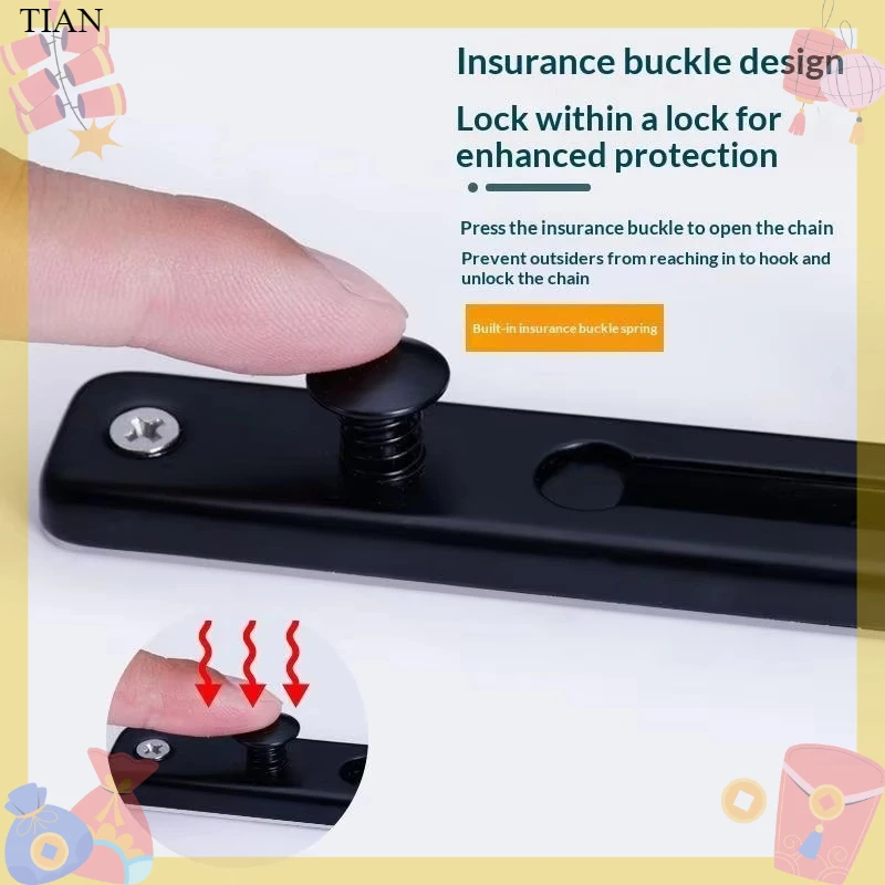 Türkette mit Schloss, Türriege – Door Chain Guard Bewertung und Preis