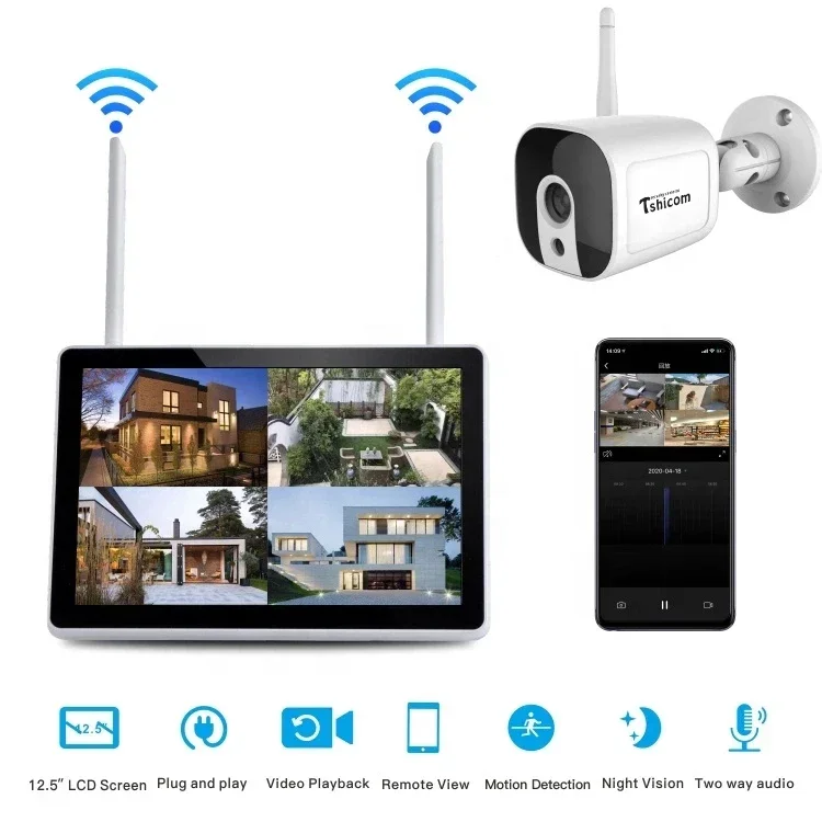 TUYA Smart Wi-Fi 4CH NVR Kit 1 – Home Security Wireless Cameras Bewertung und Preis
