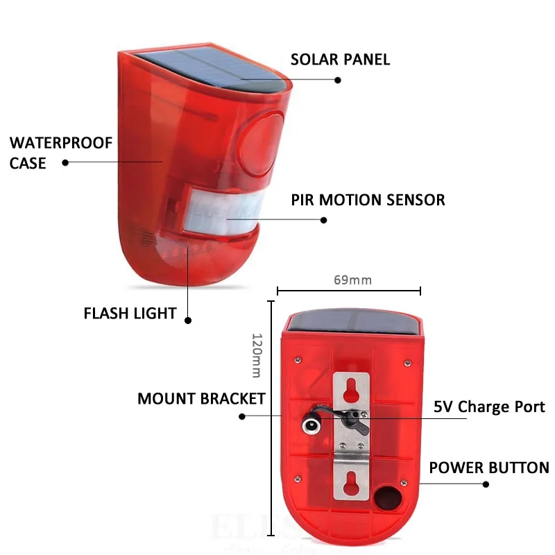 Wasserdichte Solarbetriebene A – Sim Gsm Alarm Bewertung und Preis