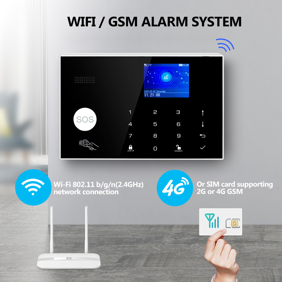 KERUI 433 MHz 4G/WIFI Home Ala – Home Zone Security App Bewertung und Preis