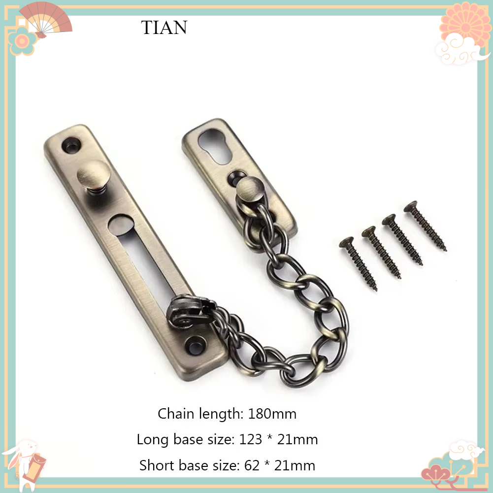 Türkette mit Schloss, Türriege – Door Chain Guard Bewertung und Preis