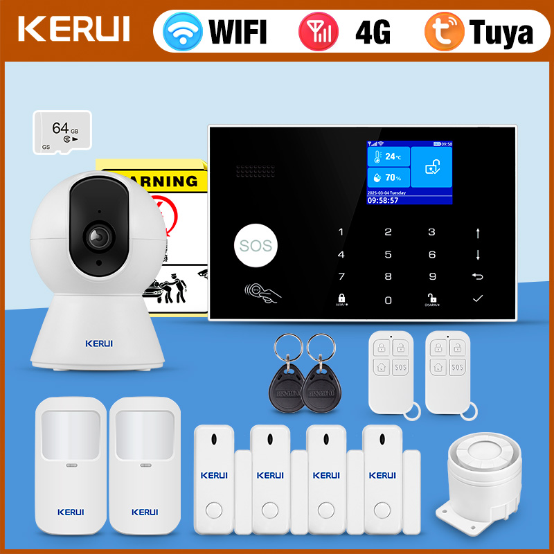 KERUI 4G-Alarmsystem mit kabel – Home Zone Security App Bewertung und Preis