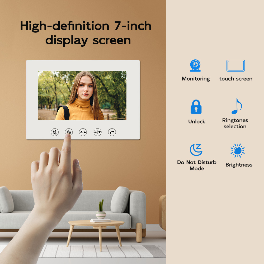 HD-Video-Gegensprechanlage mit – Home Security Cameras Uk Bewertung und Preis