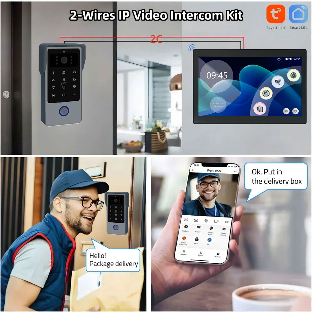 Tuya Wifi Smart Home Video-Tür – Home Security Cameras Uk Bewertung und Preis