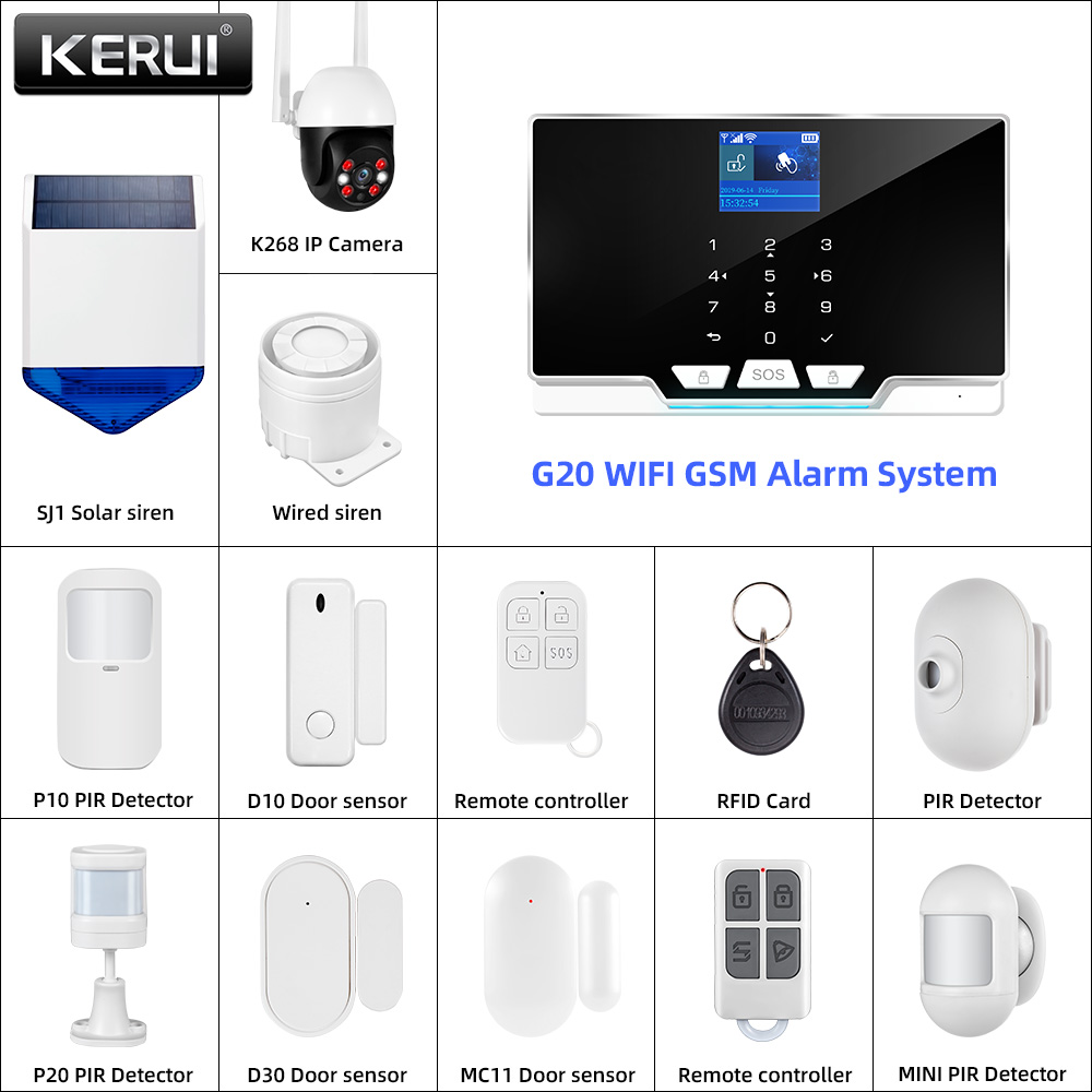 KERUI G20 WIFI GSM Alarm Panel – Keypad Alarm Panel Bewertung und Preis