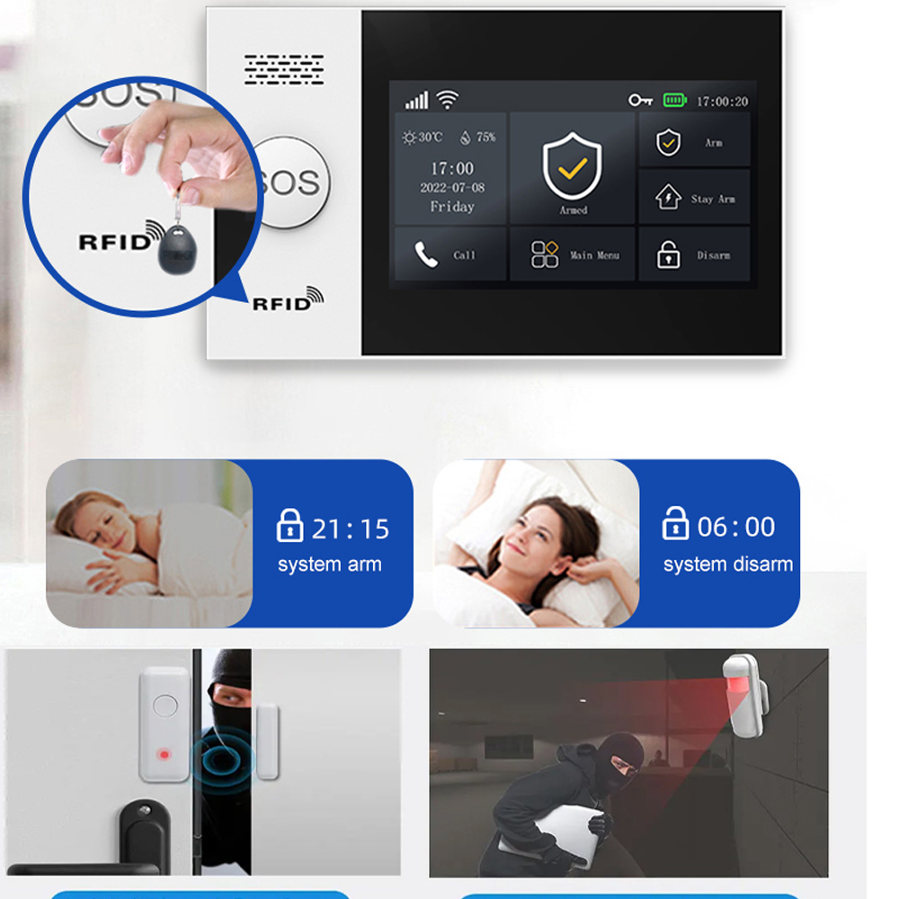 PGST 4G Tuya Smart Home Alarm  – Sim Gsm Alarm Bewertung und Preis